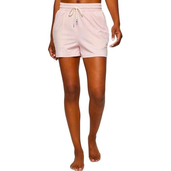 Fourlaps Stratus Short Pink Heather Zip Pocket Active Casual Lightweight NEW $68 - Picture 1 of 6